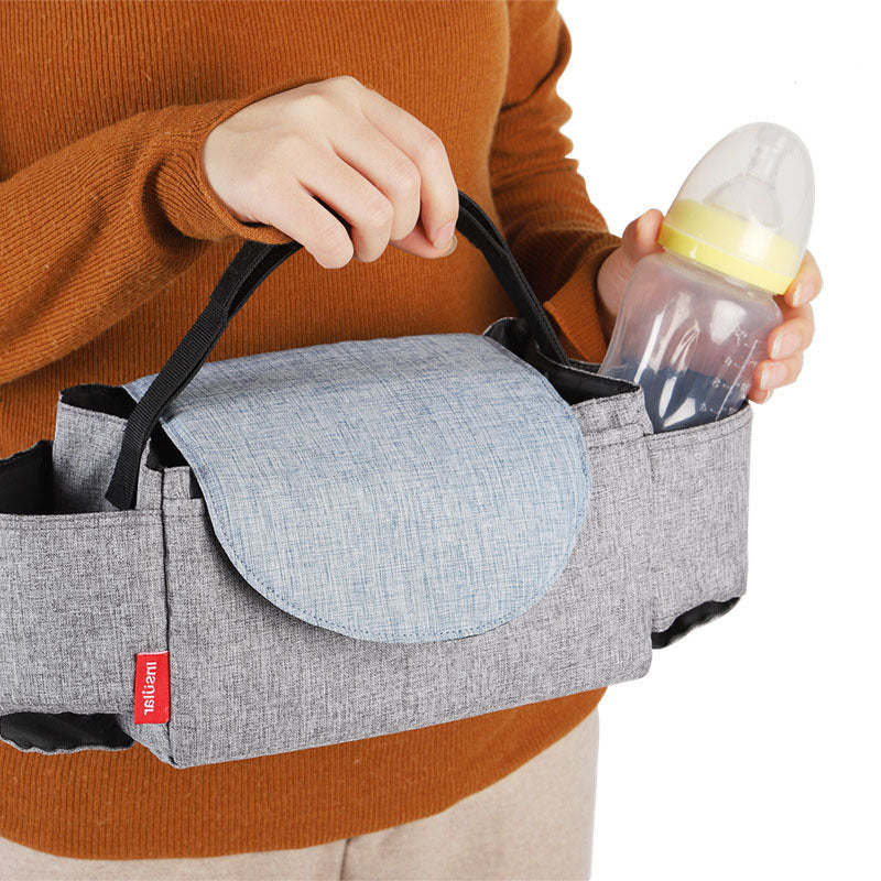 Kinderwagen Organizer mit Flaschenhalter & Stauraum