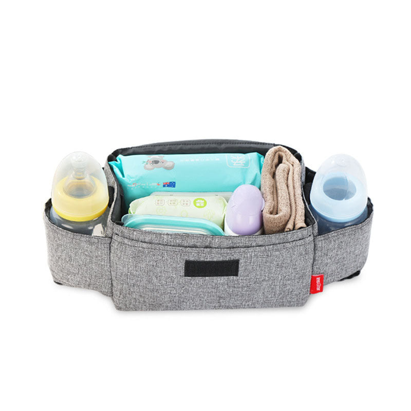 Kinderwagen Organizer mit Flaschenhalter & Stauraum