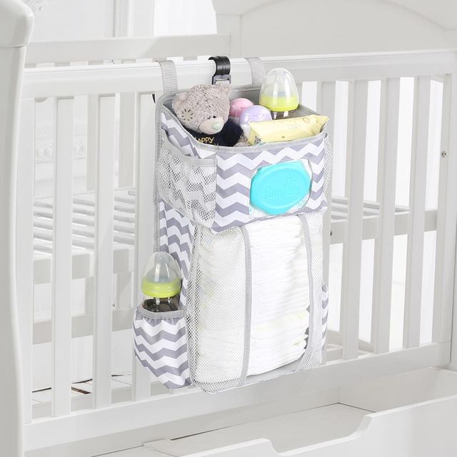 Hängender Babybett Organizer für Windeln & Zubehör