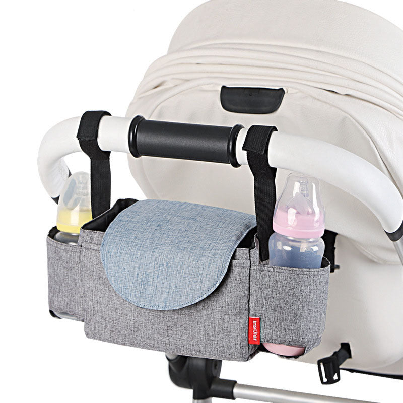Kinderwagen Organizer mit Flaschenhalter & Stauraum