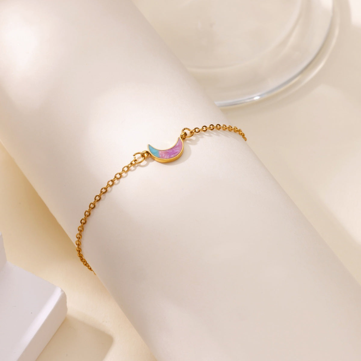 Mond Armband in Goldoptik