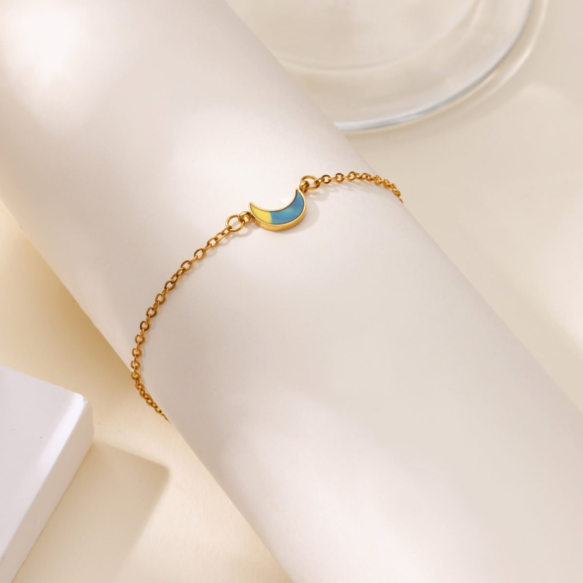 Mond Armband in Goldoptik