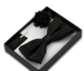 Elegantes Fliegen-Set mit Einstecktuch & Brosche